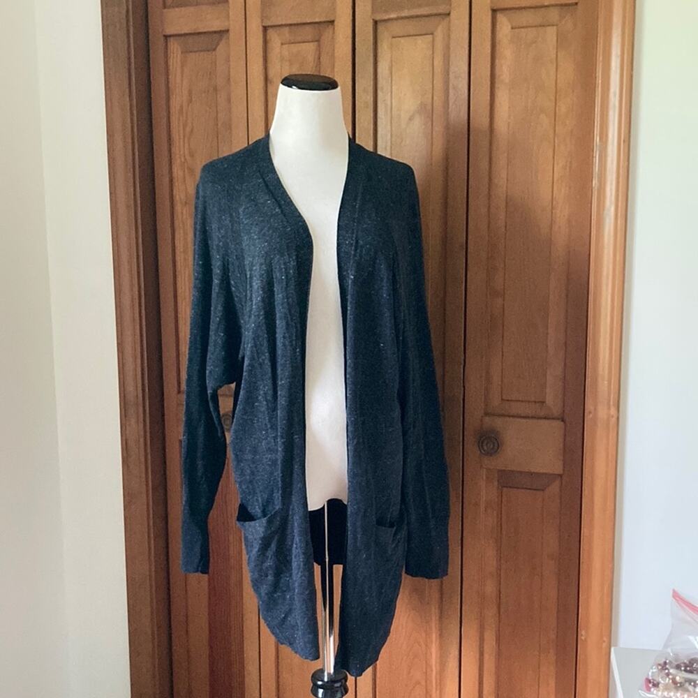 Gap Charcoal Slouchy Cardigan, Size L
